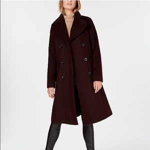Michael Kors burgundy pea coat